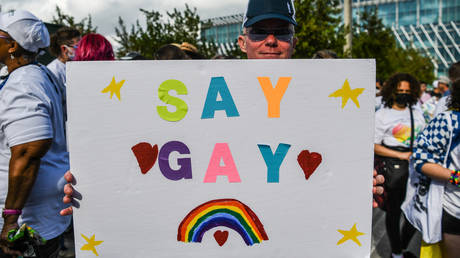 Protesters against the Parental Rights in Education Act © AFP / Chandan Khanna