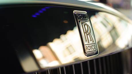 FILE PHOTO: Detail of a Rolls Royce logo on a Rolls Royce Wraith.