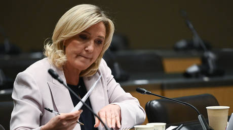 File photo: Marine Le Pen, leader of the French opposition party National Rally