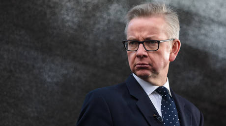 Michael Gove talks to the media in Westminster on December 12, 2018 in London, England