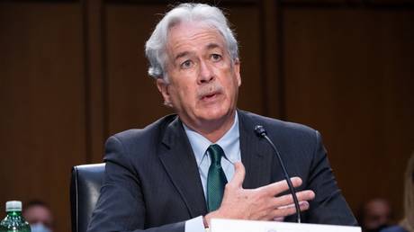 William Burns testifies during a Senate Select Committee on Intelligence hearing on Capitol Hill in Washington DC, April 14, 2021