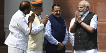 Anti-colonial slogan given new spin in India ahead of no-confidence vote