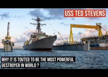 #USSTedStevens | Latest Flight III #USNavy Arleigh Burke destroyer launched !