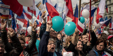 Thousands protest against EU state’s pro-Western government