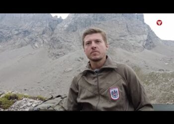 Wachtmeister Lukas Dieterer am Heereshochgebirgsspezialisten-Lehrgang