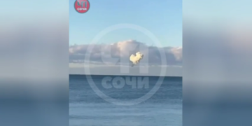 Russian military destroys Ukrainian seaborne drones