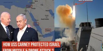#USSCarney protects #Israel – intercepts missile and drone !