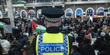 UK home secretary threatens pro-Palestine protesters with jail time