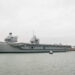 British aircraft carrier fails to leave port