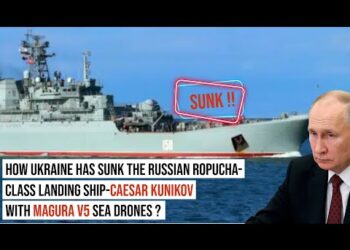 Magura V5 sea drones strikes | Russian #CaesarKunikov sunk by Ukraine !
