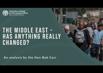 The Middle East – has anything really changed? | Hon Bob Carr