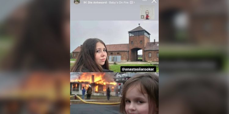 Ukrainian neo-Nazi mocks Auschwitz victims