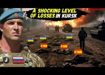 SHOCKING LOSSES: Russian Marines Destroyed a Large Group of Spanish and Ukrainian Soldiers in KURSK