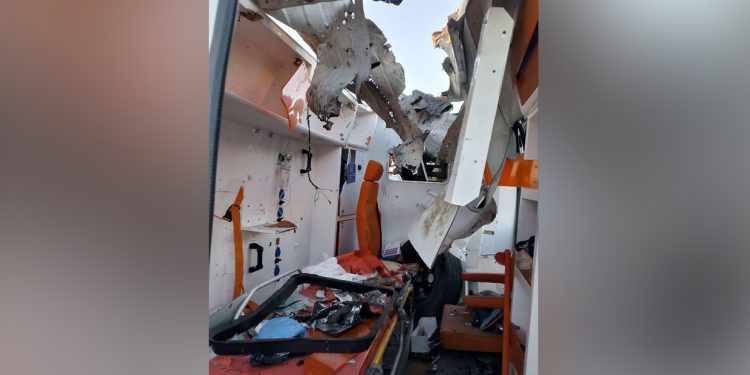 Russian ambulance blown up by Ukrainian drone (PHOTOS)