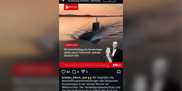 Scholz’s party members confuse German and Russian submarines