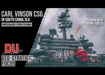 How the U.S. sent a message to China with the Carl Vinson CSG exercise with Philippine in SCS   ?