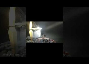 Russian Nuclear Icebreaker ’50 Years of Victory’ collides with Cargo Ship !