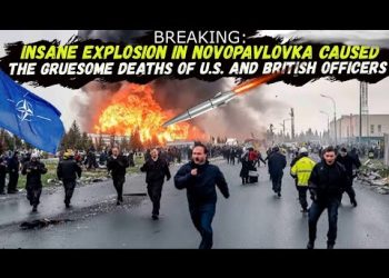 The Building of The Lyceum along with US and BRITISH Army Officers Was BLOWN To BITS in NOVOPAVLOVKA