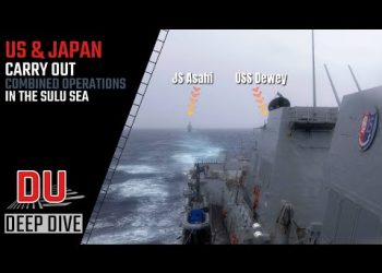 Significance of USS Dewey and JS Asahi carrying out combined operations in the Sulu Sea.