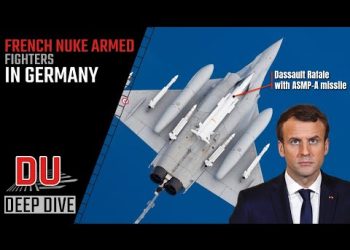 Nuke armed French fighter in Germany | Dassault Rafale with ASMP-A missile !