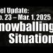 Intel Update – March 1 – Snowballing Situations