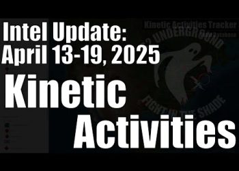 Intel Update – April 19  – Kinetic Activities