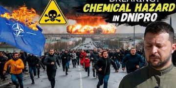The ‘CHEMICAL HAZARD’ was announced in DNIPRO after Russia Wiped Out a Classified NATO Facility