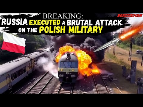 POLAND’s Military Train with Polish Officers and Dozens of ‘ABRAMS’ Tanks on Board was Blown to BITS
