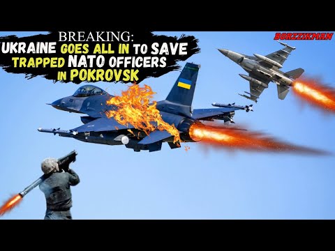 UKRAINE, using F-16 Fighters, Failed another Desperate Attempt to save Encircled NATO Officers