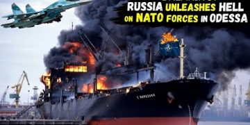 RUSSIA Sank a 670-FT-Long NATO Vessel, right after a Secret Database of ODESSA Port was Leaked