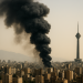 "Smoke rises over Tehran following U.S.-Israeli airstrikes during Operation Epic Fury, March 1, 2026"