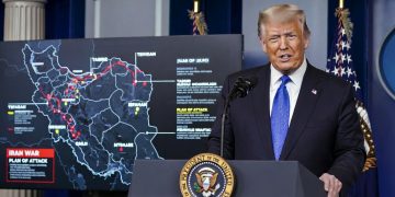 U.S. President Trump at White House March 6 2026 demanding Iran unconditional surrender as Operation Epic Fury enters Phase 2