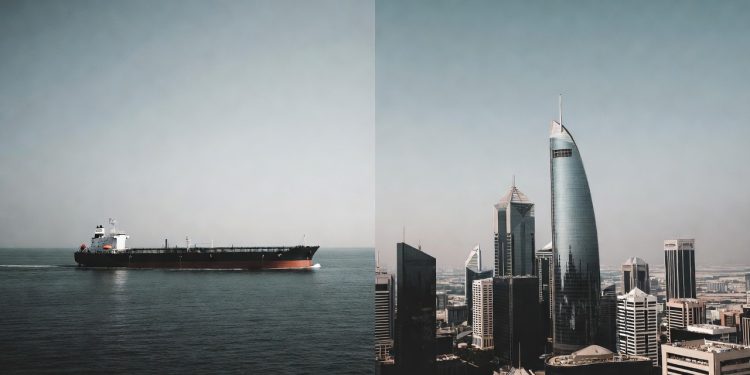 Tankers waiting Iran strikes dubai airport gulf banks become targets