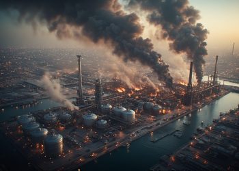 Fires at Qatar's Ras Laffan LNG complex following Iranian missile strikes — Day 20 of Operation Epic Fury, March 19 2026