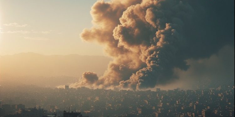 Smoke rises over Tehran as Israeli airstrikes hit the Iranian capital on Nowruz, the Persian New Year — Day 21 of Operation Epic Fury, March 20 2026