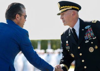 US Navy secretary abruptly ‘departing’ amid Iran blockade