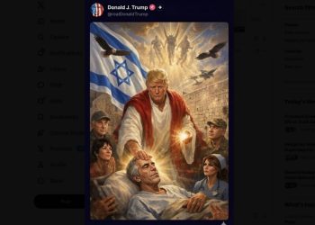 Trump casts himself as Jesus after attacking Pope (AI IMAGES)