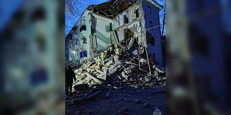 Ukrainian drone strike wrecks Russian apartment block, killing two – governor