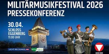 Pressekonferenz Präsentation des Militärmusikfestivals 2026 in Graz