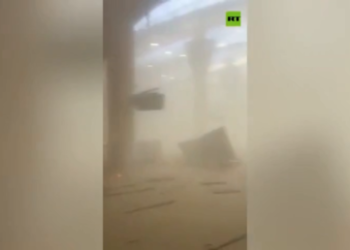WATCH: Drone strike on Kuwait airport caught on security footage