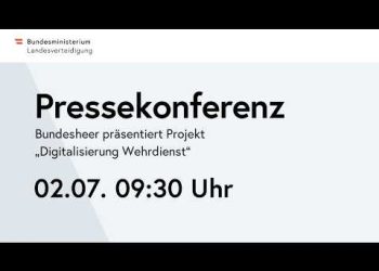 Pressekonferenz Bundesheer präsentiert Projekt „Digitalisierung Wehrdienst“