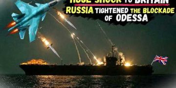 RUSSIA sank a 150-Meter-Long BRITISH Drone Carrier with the help of the Rarest Cruise Missile KH-22