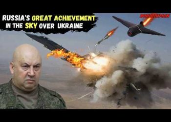 Russia for the First Time downed an Enemy F-16 with an ‘R-73’ missile launched by a ‘GERANIUM’ drone