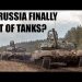 Has Russia Finally Run Out of Tanks? Analysis of 4+ Years of Russian Tank Storage