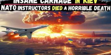 Giant 1,000ft Mushroom Cloud Fireball erupts as Zelensky’s Aircraft Plant Targeted by Russia in KIEV