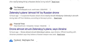 Moldova debunks drone threat to Zelensky’s plane