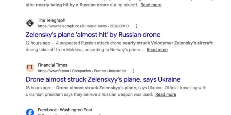 Moldova debunks drone threat to Zelensky’s plane