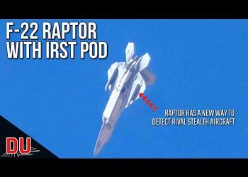 F-22 Raptor now flying with IRST Pod !