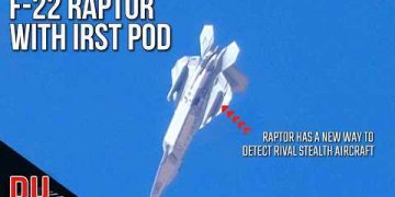 F-22 Raptor now flying with IRST Pod !