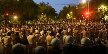 Indian opposition leaders detained at election commission protest